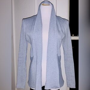Ellie Women's Light Gray Cardigan Sweater S